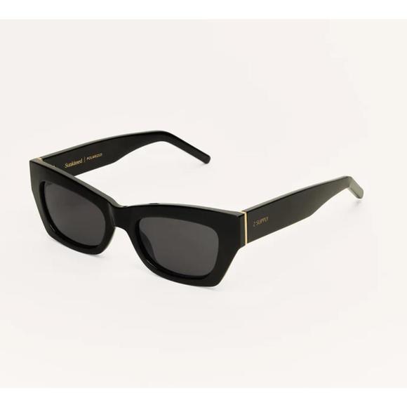 NEW Z SUPPLY women's sunkissed sunglasses in polished black - Picture 2 of 3
